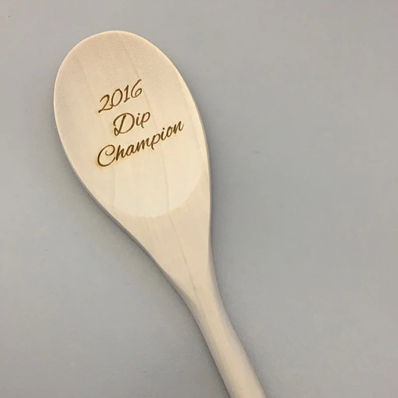 Деревянная искусственная Классическая ложка с именем индивидуального текста