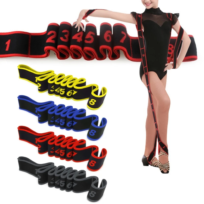 

Gymnastics Adult Latin Training Bands Pilates Yoga Stretch Fitness Elastic Band 448D