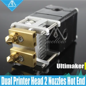Heaterblock Ultimaker 2 + UM2 Двойные головки экструдера Olsson, комплект блоков сопел 0,250,40,60,8 мм для 1,753 мм