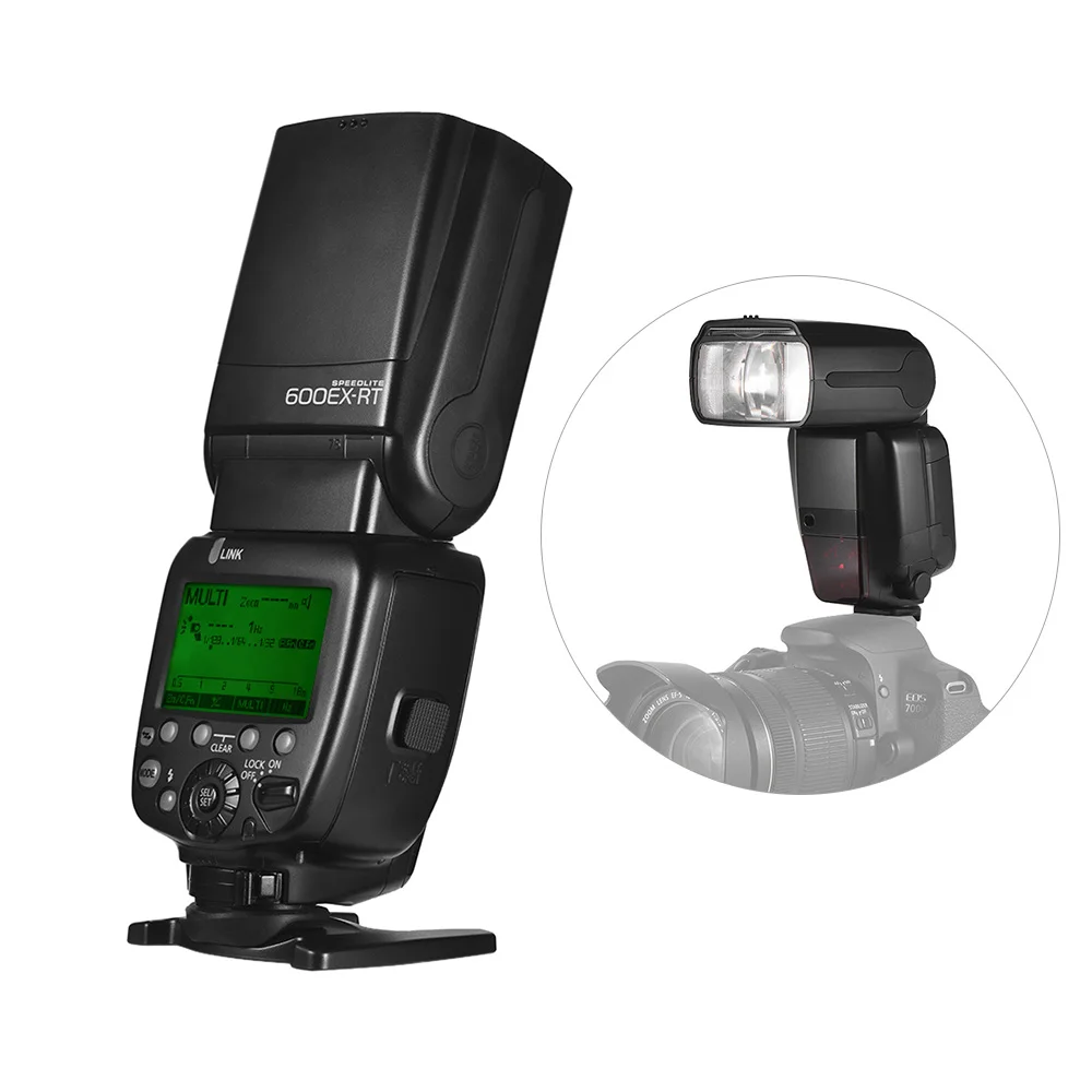 Флэш вспышка FK600EX RT GN60 Speedlite для камеры 2 4G беспроводное радио Master Slave 1/8000 HSS Canon | Фотовспышки -4000042801384