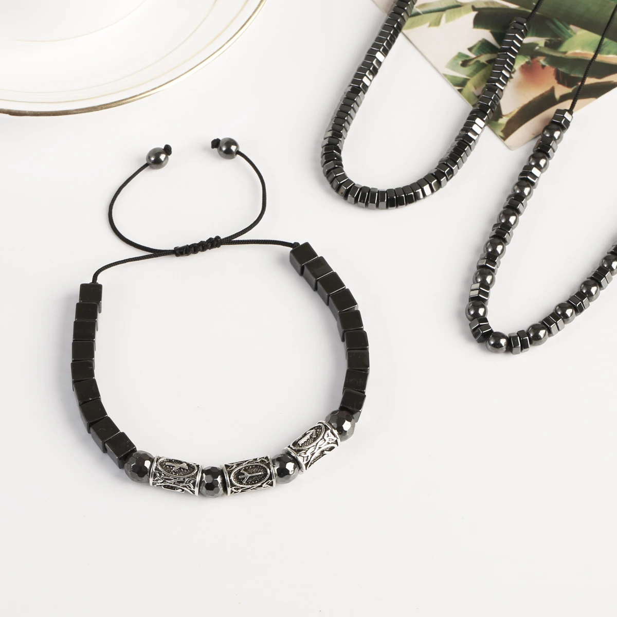 

Natural Black Obsidian Hematite Tiger Eye Beads Bracelets Men for Magnetic Health Protection Women Soul Jewelry Pulsera Hombre