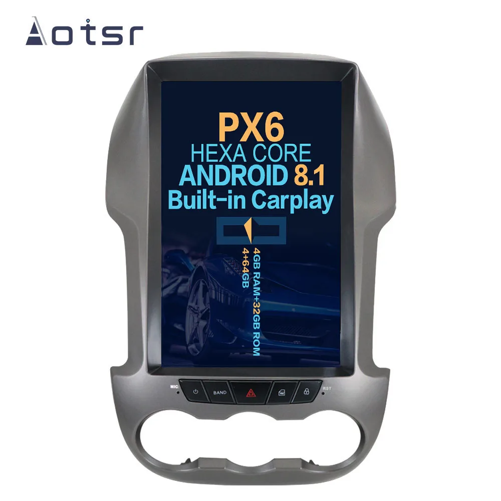 Автомобильный мультимедийный плеер Aotsr Tesla вертикальный экран 12 1 дюйма Android 8 DVD GPS