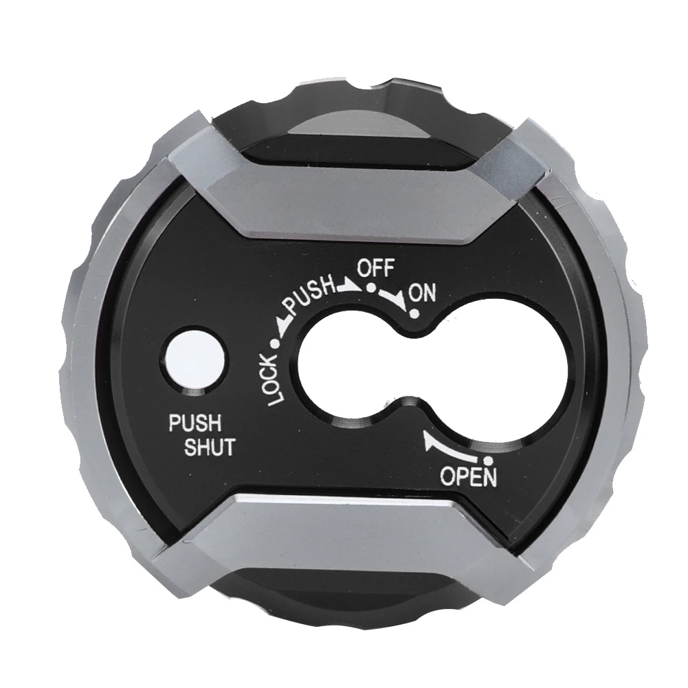 

CNC Aluminium Alloy Motorcycle Ignition Key Lock Cap Cover for Yamaha nmax155(Black)