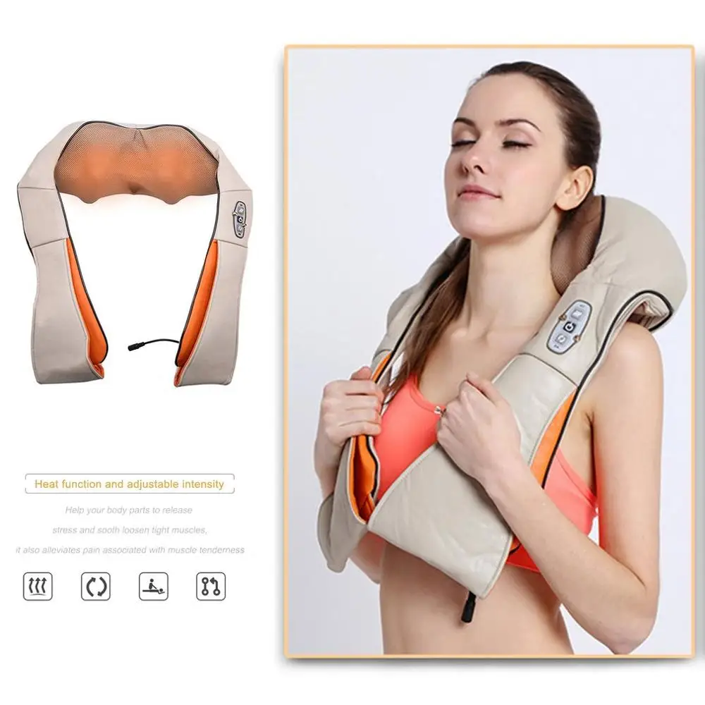 Портативный нагревательный массажный прибор для разминания автомобиля и дома