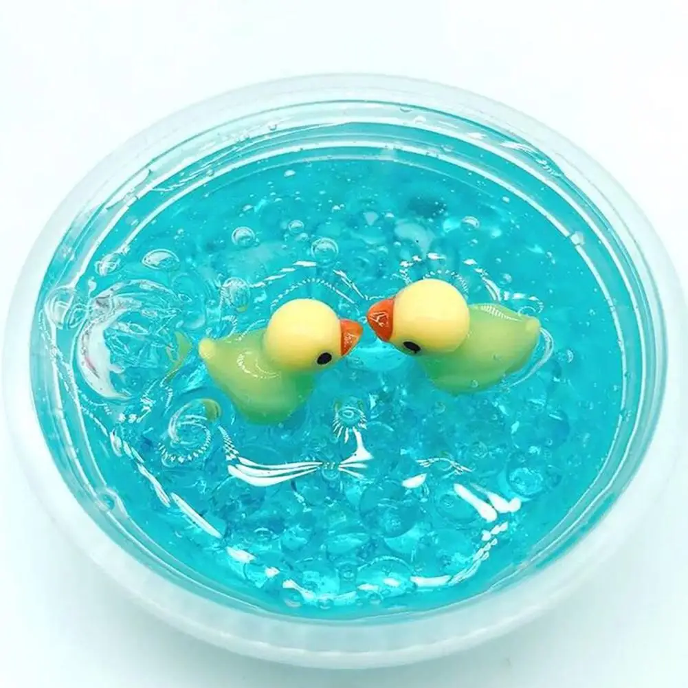 

60ml/100ml DIY Little Duck Crystal Mud Clay Clear Slime Stress Relieve Kids Toys