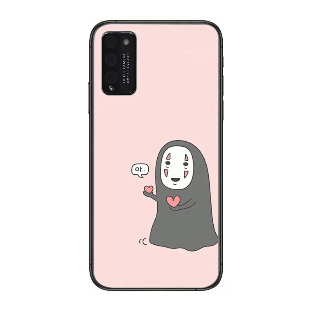 

Anime Spirited Away case Clear Phone Case For Huawei Honor 10 20 30 9 X Pro Lite V 5G RU Black Etui Coque Hoesjes Comic Fashion
