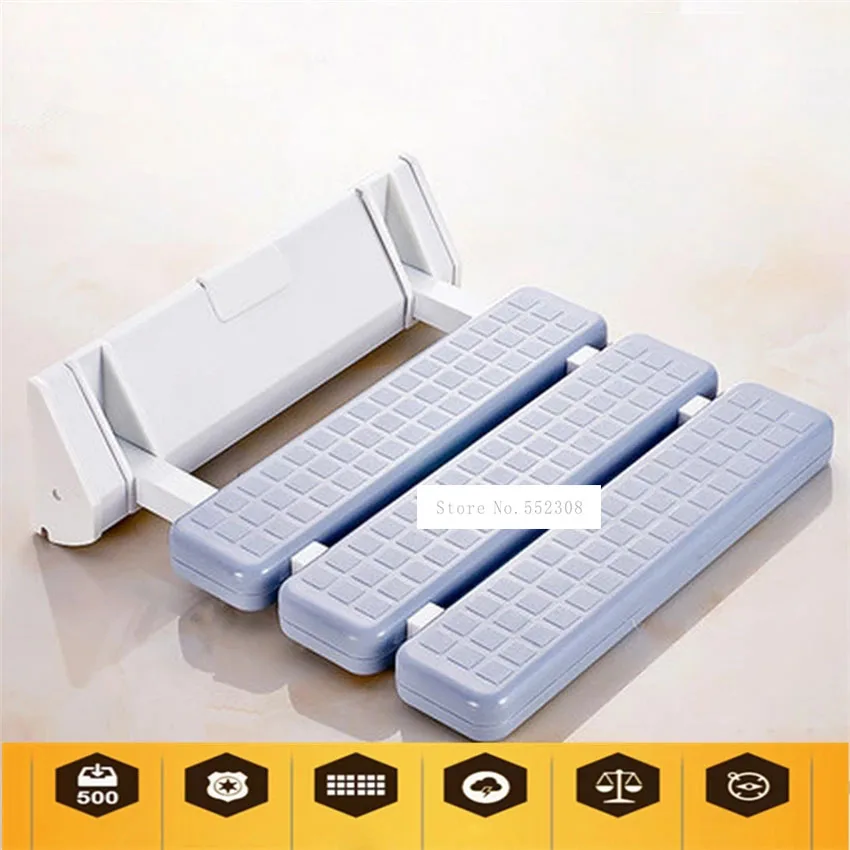 

Настенный душ сиденье высокого качества Алюминий сплав Нескользящая Ванная комната Ванна для душа откидное сиденье для душа складной стул, крепящийся к стене Ванная комната табурет