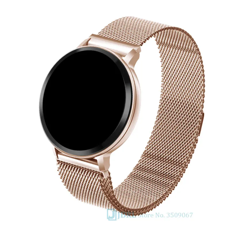 S8 steel gold Умные часы из нержавеющей стали для женщин и мужчин, умные часы для Android, IOS, электроника, умные часы, фитнес-трекер, топ, Роскошные Смарт-часы - Цвет: S8 steel gold