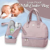 portable handbag multi function breastfeeding milk insulation preservation bag storage bag double layer lunch box