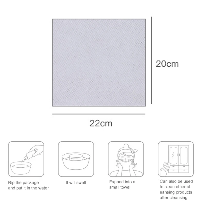 50 шт. Портативный мини Нетканая компрессионная полотенце для использования на