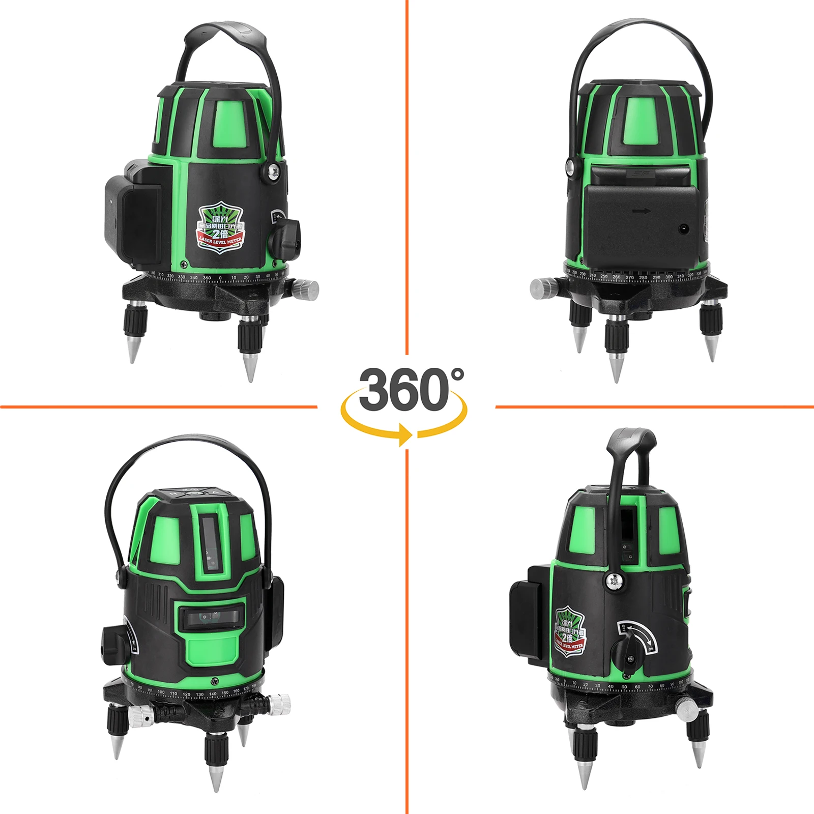 Многофункциональный 2 ° автоматический самовыравнивающийся лазерный уровень с 3