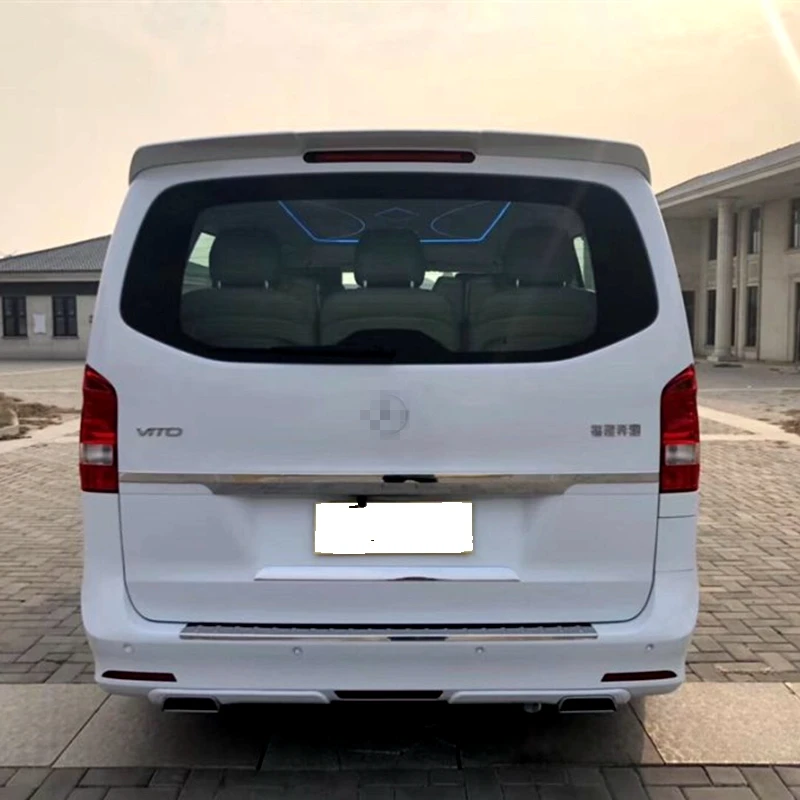 Для Mercedes Benz Vito 2015 2016 2017 2018 ABS Материал грунтовка цвет спойлер на задний багажник