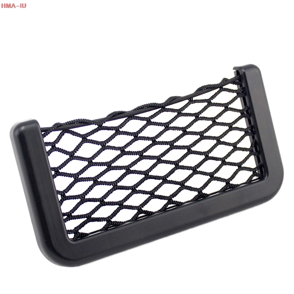Car Carrying String Bag Vehicle Storage Mesh Resilient Nylon Network Pocket Handphone Holder Auto accessories