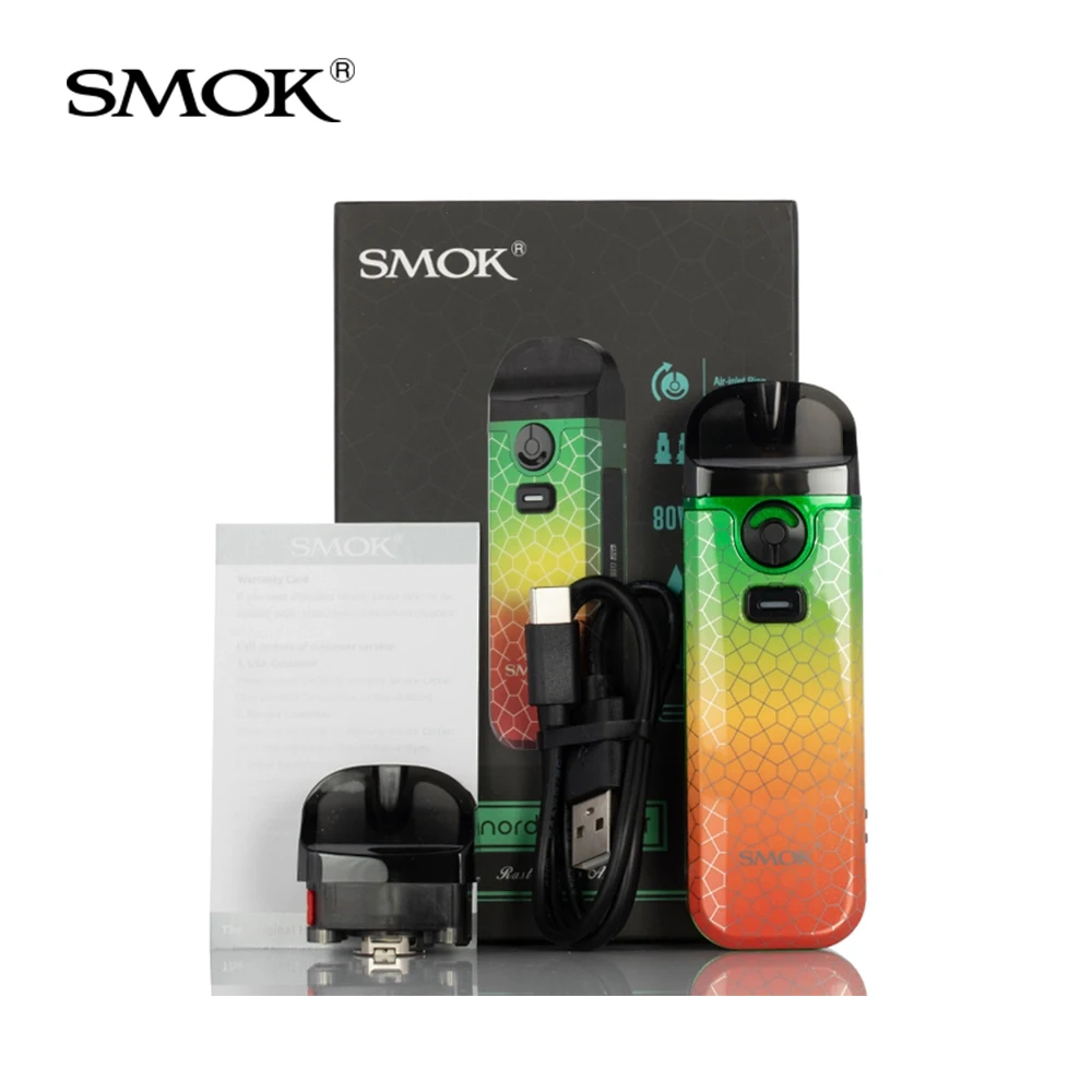 Оригинальный набор SMOK Nord 4 80 Вт 2000 мАч 5 мл картридж Nord4 электронная сигарета с 2
