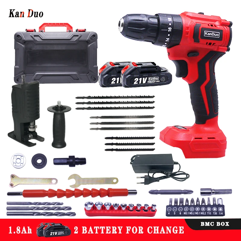 Беспроводной шуруповерт электрическая дрель бесщеточная с