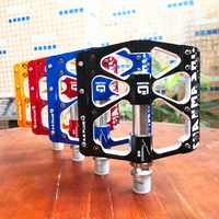 2019 new anti slip mtb pedal bicycle good grip flat pedal ultralight alloy best quality 3 bearings system downhill design