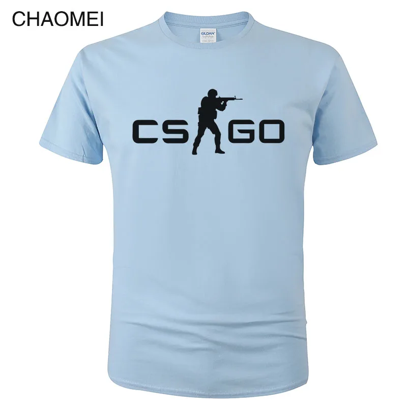 4 Игра CS GO Футболка мужская летняя футболка csgo высокое качество мужские футболки, брендовая одежда хип хоп топы Homme футболка C105 - Цвет: 4