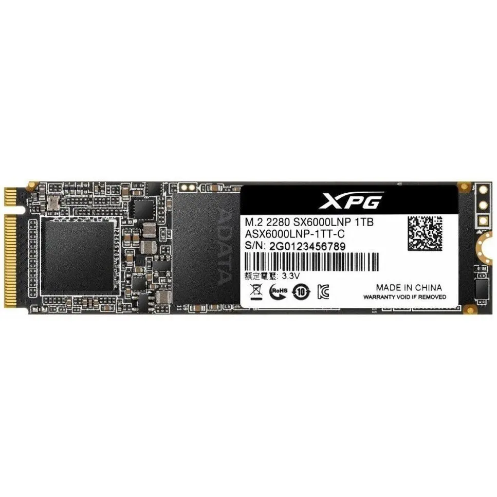 Накопитель SSD A-Data 1TB XPG SX6000 Lite M.2 2280 (ASX6000LNP-1TT-C) | Компьютеры и офис