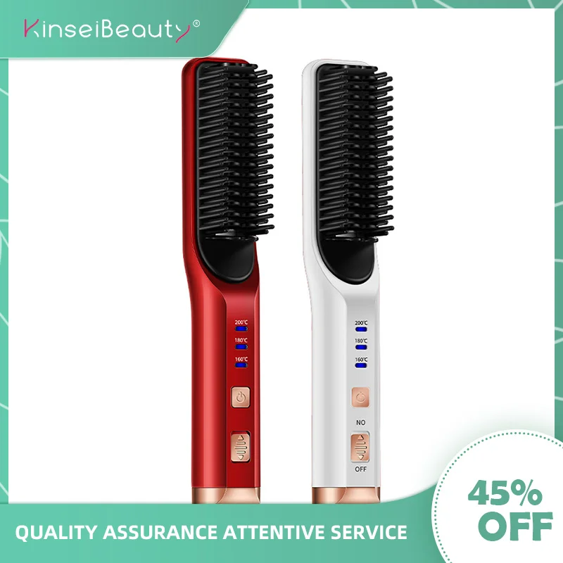 

Multifunctional Hair Straightening Heated Hair Ceramic Curler Electric Straightening Hot Comb Hair Care