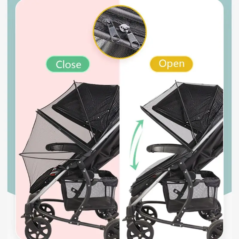 

Baby Stroller Crib Netting Pushchair Cart Mosquito Insect Net Safe Protect Mesh 45BF