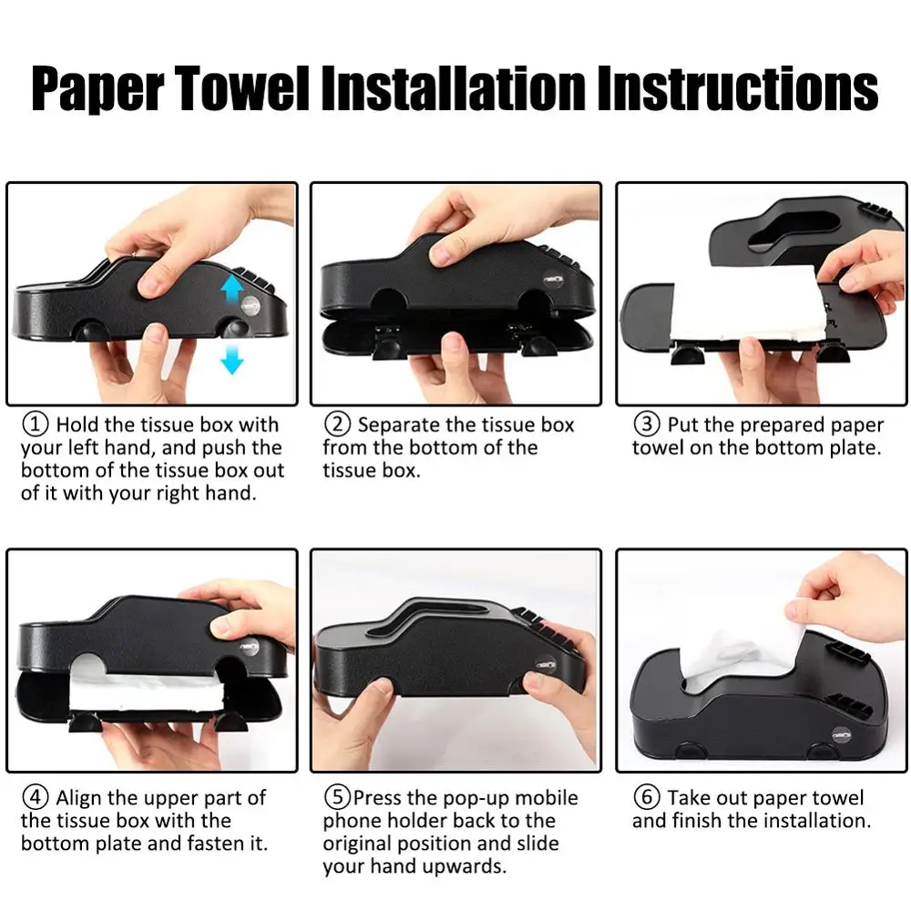 Многофункциональный 3 в 1 Автомобильная ТКАННАЯ коробка автомобильные салфетки