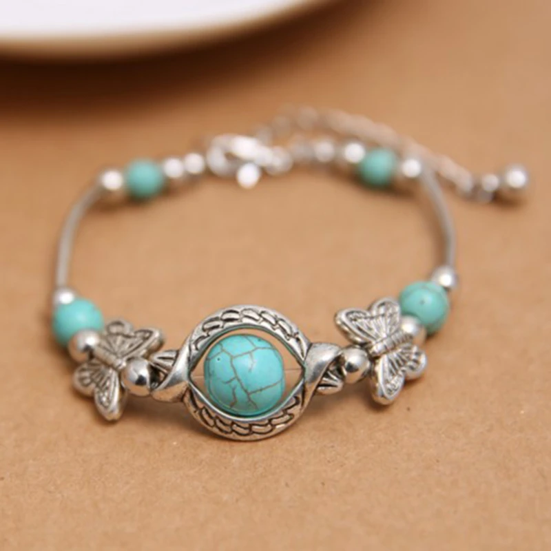 Браслет с бусинами из натурального камня браслеты ручной работы Очаровательная