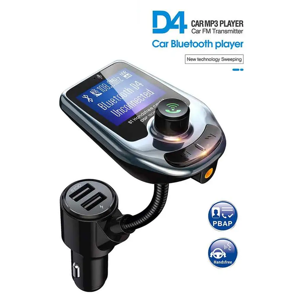 Беспроводной Bluetooth MP3 радио передатчик адаптер автомобильный Bluetooth FM передатчик USB зарядное устройство AUX вход с ЖК-дисплеем музыка Playe