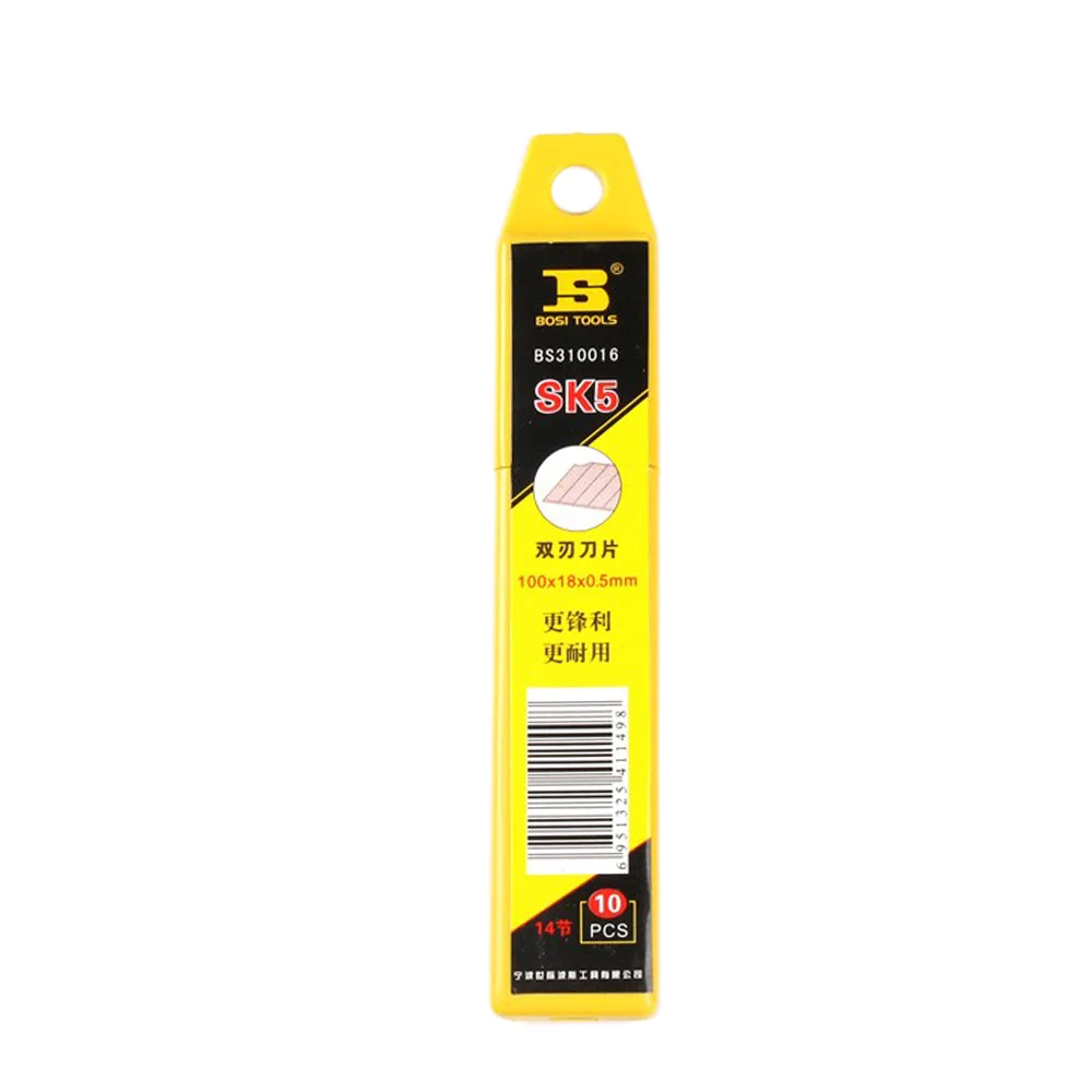 BOSI 10 шт. Универсальный нож лезвия SK5 Сталь 100 мм x 18 0 5 мм|blade generator|knife blade stylesblade cutter |