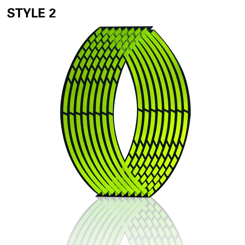 Прочный липкий светоотражающий стикер с 16 полосками для мотокросса мотоцикла