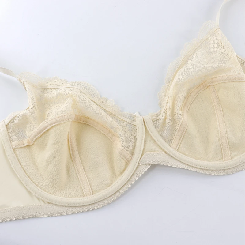Beauwear, Бюстгальтеры без подкладки для женщин, кружевной бюстгальтер без косточек, Цветочная сетка, Bh полупрозрачное сексуальное женское белье D DD E 40 42 44 46 48 50