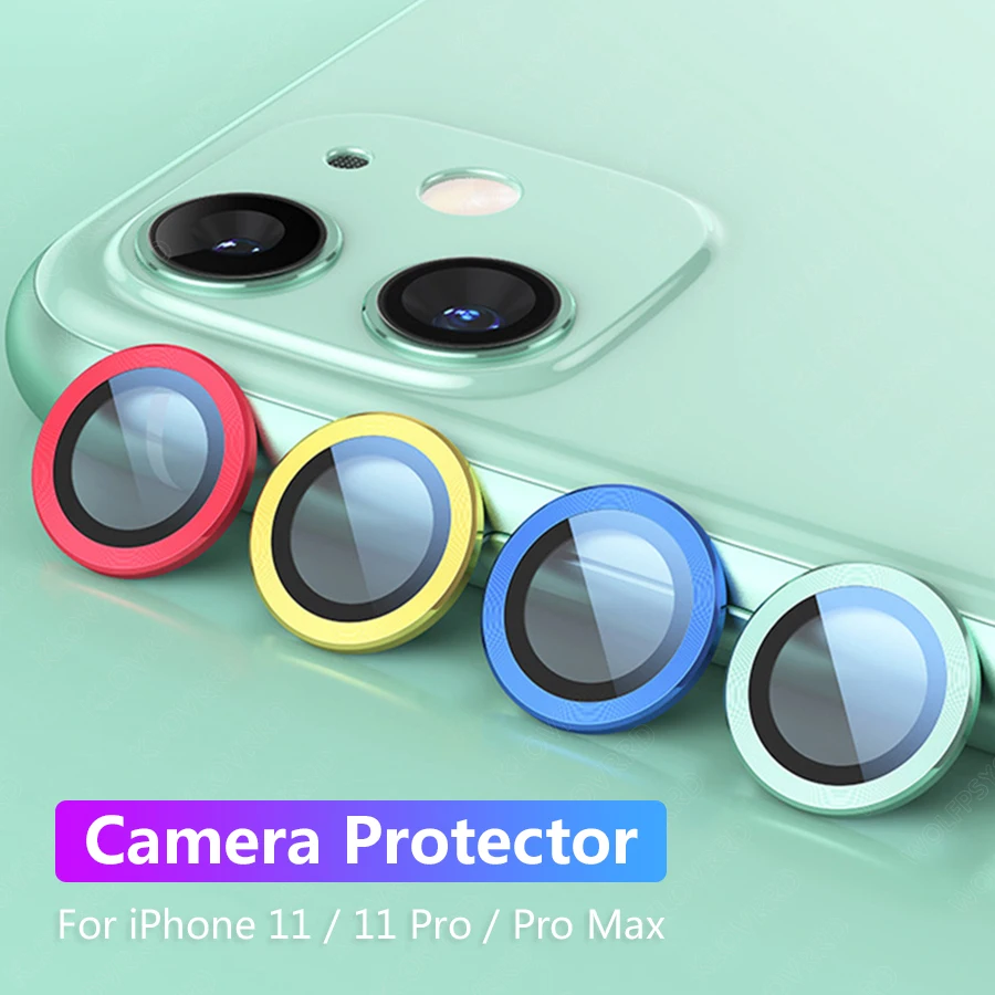 Защитное стекло для камеры 2 в 1 iPhone 11 Pro Max защита iphone закаленное + металлическое