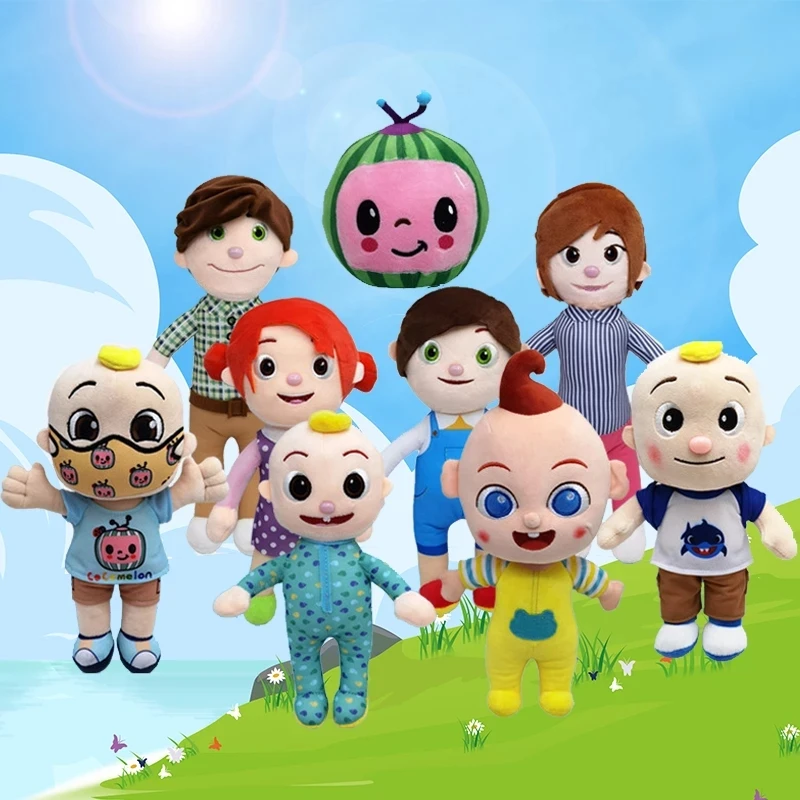 

Cocomelon Stuffed Plush Toy JJ Brother Sister Farther Mother Dolls Plushies Baby Boys Girls Educational Toys Kids Christmas Gift