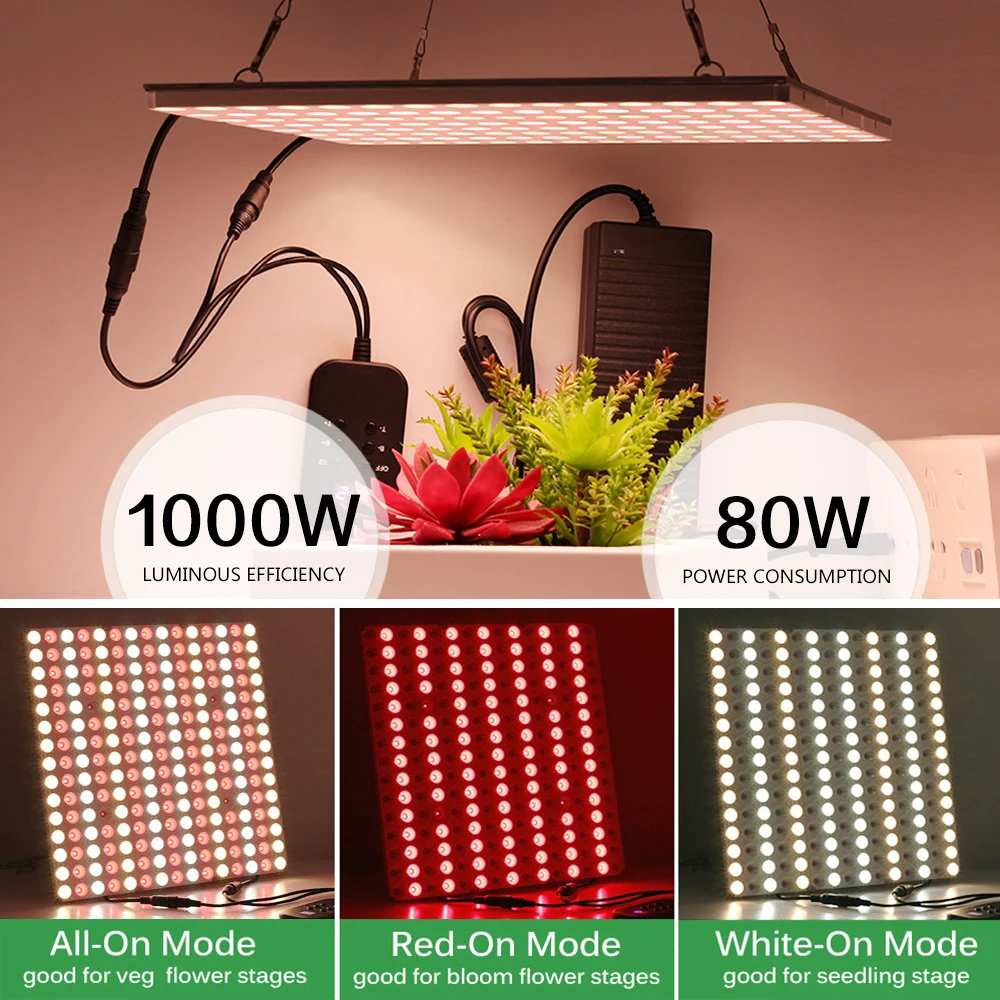 600W 1000W Quantum светодиодный Grow светильник доска полный спектр Фито лампы 3 Режим
