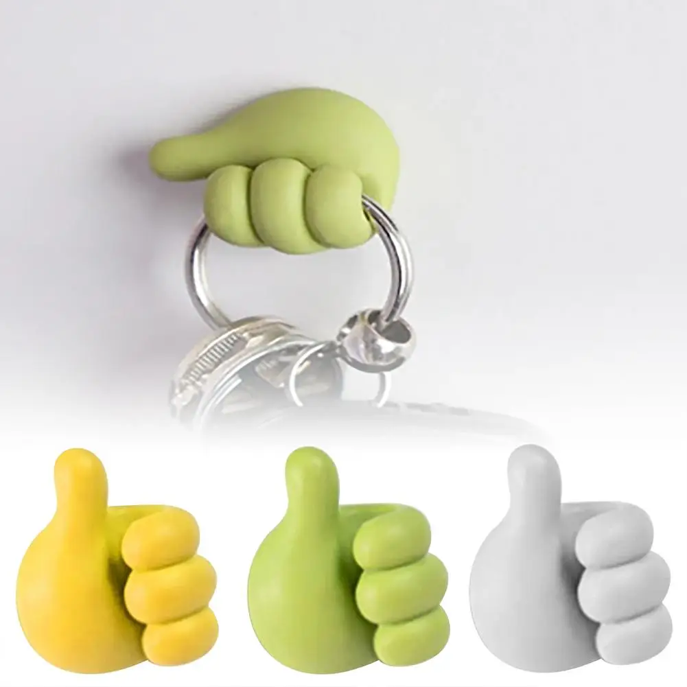 

Hook Multifunctional Clip Holder Thumb Shape TPR Easy To Remove Save Space Suitable For Your Kitchen And Other Places 2*3 Cm