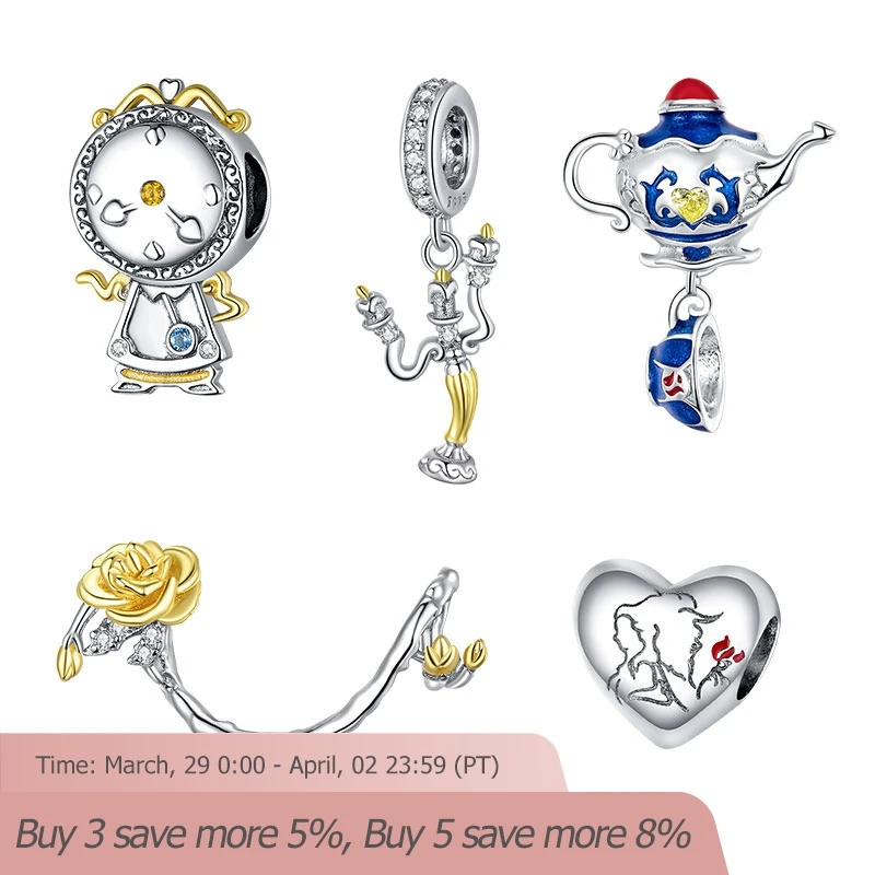 Bamoer 925 Sterling Silver Magic Can Clock Pendant Charm for Original Bracelet and Necklace - Fine Jewelry BSC319 image 2