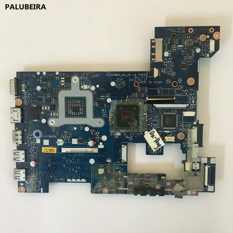 PALUBEIRA QIWG5_G6_G9 LA 7982P основная плата для Lenovo G480 Материнская ноутбука UMA DDR3
