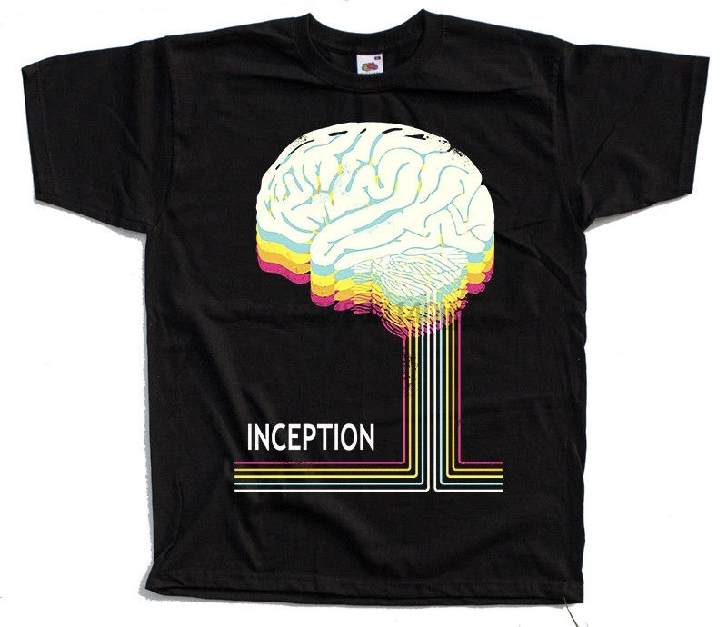 Inception Movie Poster T Shirt Black All Sizes S To 4Xl |