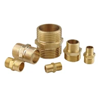 male to male thread brass fittings pneumatic parts coupling straight equal reducing adapter gas hose connector