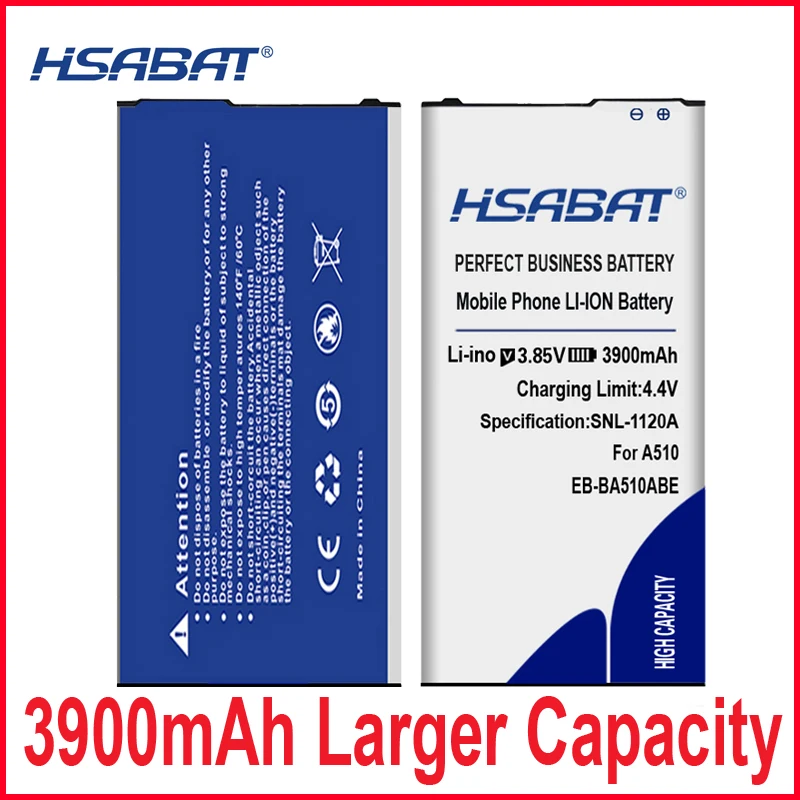 HSABAT 3900 мА/ч, EB-BA510ABE Батарея для samsung Galaxy Edition A510 SM-A510F A5100 A5 A51