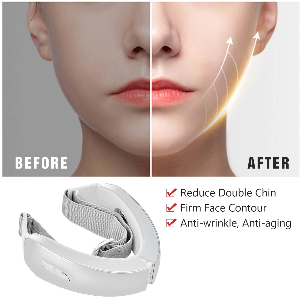 Устройство для подтяжки лица массажер бандаж средство удаления двойного
