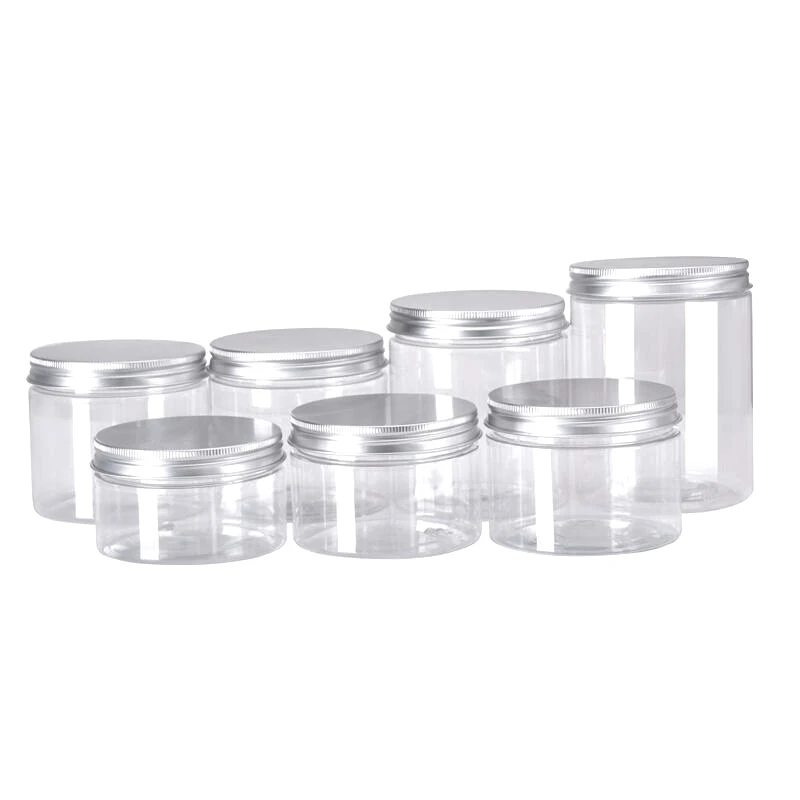 

10pcs 40ml-150ml Empty Car Seat Plastic Clear Cosmetic Jars Makeup Container Travel Bottle Clear Jar Face Cream Pot Container
