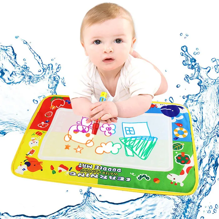 

4Color Water Drawing Mat Board &Magic Pen Doodle Kids Toy Gift 46X30cm Learning Kids Toys Juguetes Brinquedos New игрушки