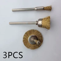 tool copper wire brushes set rust paint remover wheel rotary 3pcs nobby modern fashionable