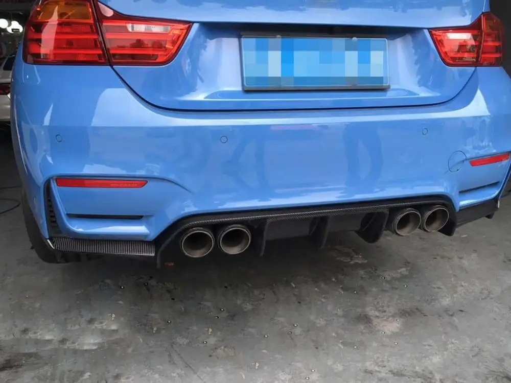 M3 M4 углеродное волокно задний бампер диффузор с сплиттер для BMW F80 F82 F83 2012 2019 3
