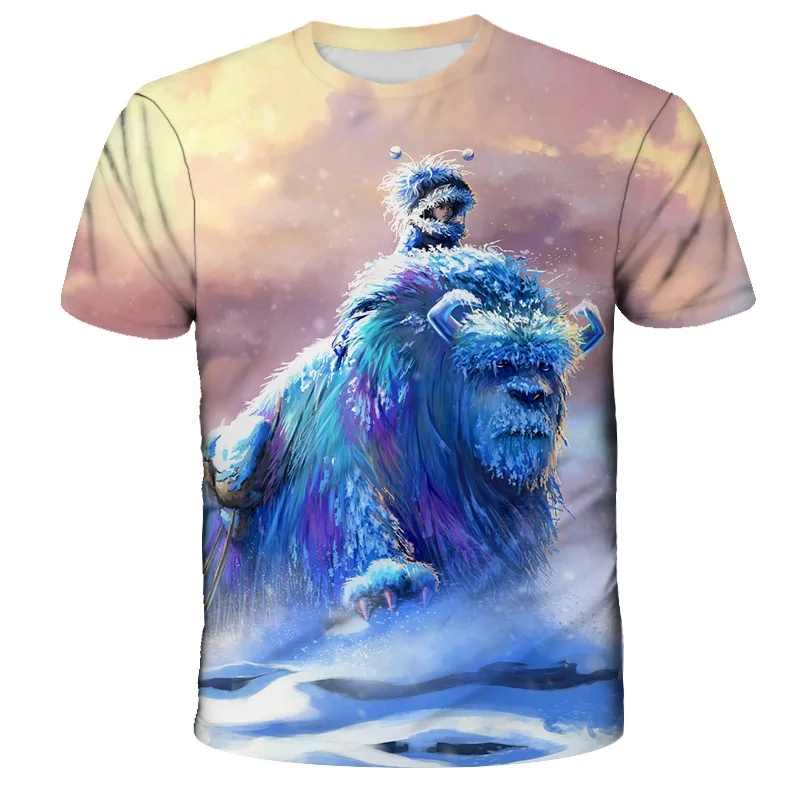 

Cartoon Anime Monsters Inc Kids T Shirt Boys Clothes Girls T-Shirts Children Graphic Funny Novelty Fashion Trend Summer Tops