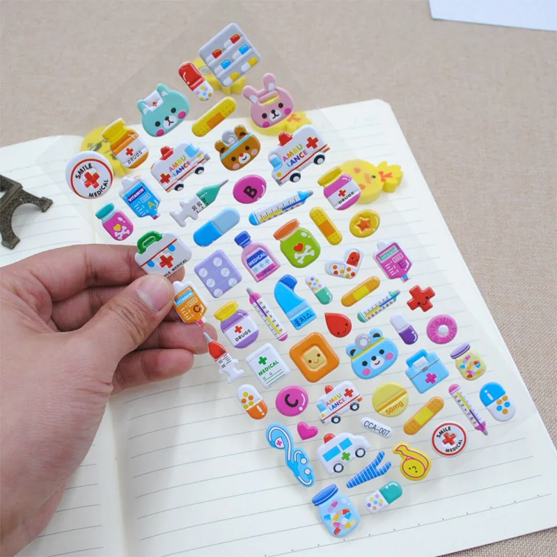 5 шт. Симпатичные Мультяшные Животные Автомобили фрукты пузыри хлопковая