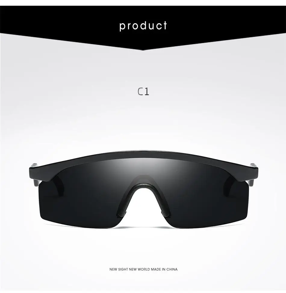 Модная дизайнерская одночастная Солнцезащитные очки Мужские негабаритные для вождения крутые Солнцезащитные очки Квадратные мужские и женские большие яркие цвета Oculos Gafas