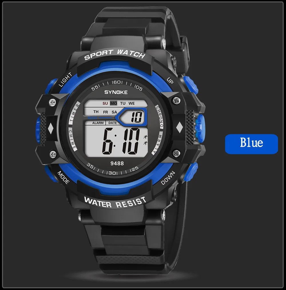 

SYNOKE Watch Men Digital Sport Multi-Function Waterproof Sports Wristwatch Relogio Outdoors Men's Watches Horloge Heren 40*