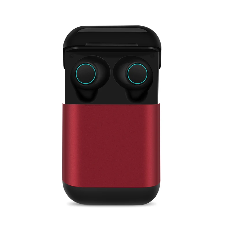 Красный S7 Aptx TWS наушники беспроводные Bluetooth наушники стерео гарнитура Bluetooth 5,0 наушники с микрофоном и зарядным устройством - Цвет: Красный