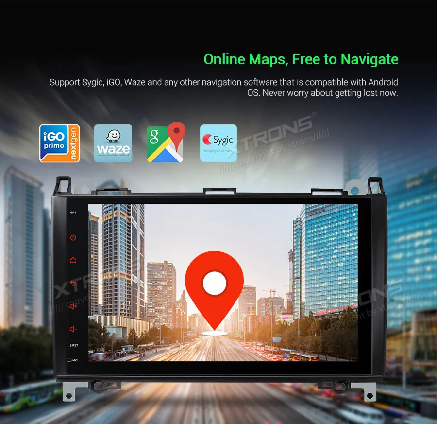 XTRONS Android 9,0 автомобильный Радио плеер gps OBD DAB для Mercedes Benz B класс W245 a-класс W169 Viano Vito W639 Sprinter W906 без DVD